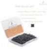 BEADNOVA 4mm Gun Black Jump Rings for Jewelry Making Open Jump Rings for Keychains and Necklace Repair (300Pcs)