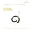BEADNOVA 4mm Gun Black Jump Rings for Jewelry Making Open Jump Rings for Keychains and Necklace Repair (300Pcs)