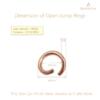 BEADNOVA 10mm Jump Rings Rose Gold Jewelry Jump Rings for Jewelry Making Open Jump Rings for Keychains (300Pcs)