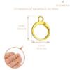 BEADNOVA Leverback Earring Hooks 60pcs French Ear Wire Lever Back Earwire for Jewelry Making Crafting (Gold)