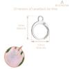 BEADNOVA Leverback Earring Hooks 60pcs French Ear Wire Lever Back Earwire for Jewelry Making Crafting (Silver)