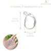 BEADNOVA Leverback Earring Hooks 60pcs French Ear Wire Lever Back Earwire for Jewelry Making Crafting (Silver)
