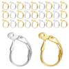BEADNOVA Leverback Earring Hooks 80pcs French Ear Wire Lever Back Earwire for Jewelry Making Crafting (Gold and Silver)