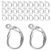 BEADNOVA Stainless Steel Leverback Earring Hooks 100pcs French Ear Wire Lever Back Earwire for Jewelry Making Crafting