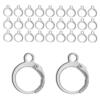 BEADNOVA Stainless Steel Leverback Earring Hooks 100pcs French Ear Wire Lever Back Earwire for Jewelry Making Crafting