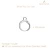 BEADNOVA Stainless Steel Leverback Earring Hooks 100pcs French Ear Wire Lever Back Earwire for Jewelry Making Crafting