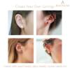 BEADNOVA 925 Sterling Silver Earring Posts 4pcs with 8mm Setting Pearl Cup Stud Earrings for Pearl Setting with Earring Backs for Jewelry Making Earring Making Earring DIY (925 Sterling Silver, 4pcs)