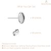 BEADNOVA Cabochon Setting Post 60pcs Blank Earring Studs 8mm Stainless Steel Cabochon Setting Ear Stud with Stainless Steel Earring Backs for Cabochon Resin DIY Earring Making (8mm, 60pcs)