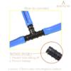 BEADNOVA Drip Irrigation Parts 10 Pcs 1/2 Inch Barbed Tee Couplings Drip Irrigation Fittings Drip Line Connectors for 1/2 Inch Irrigation Tubing Garden Watering System (10pcs)