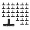 BEADNOVA Drip Irrigation Connectors 30 Pcs 1/2 Inch Barbed Connector Tee Couplings Irrigation Connectors for 1/2 Inch Drip Tubing Water Tubing Gardening Irrigation Supplies (30pcs)