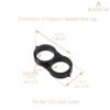 BEADNOVA Drip Irrigation Connectors 30 Pcs 1/2 Inch Barbed Connector Drip Line Plugs End Caps Irrigation Connectors for 1/2 Inch Drip Tubing Water Tubing Gardening Irrigation Supplies (30pcs)