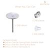 BEADNOVA Stud Earring Posts 240pcs 5mm Stainless Steel Hypoallergenic Earring Posts and Backs Rubber and Stainless Steel Earring Backs Earring Posts for Jewelry Making (5mm, 240pcs)