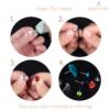 BEADNOVA Earring Hardware 60pcs 10mm Stainless Steel Earring Posts Flat Pad Ear Stud with Clear Rubber and Butterfly Stud Earring Backs for Jewelry Making Earring DIY (10mm, 60pcs)