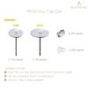 BEADNOVA Earring Posts 240pcs Stainless Steel Earring Hardware Hypoallergenic Ear Studs and Backs for Jewelry Making Earring Backs and Findings for Earring Making (4mm and 6mm, 240pcs)