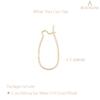 BEADNOVA Ear Wire Hooks 14K Gold Filled Kidney Earring Hook Wire Earring Findings for Earring Making Jewelry Making Earring DIY (35mm, 2pcs)