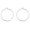 BEADNOVA 925 Sterling Silver Hoop Ear Wires Hoop Earrings Wires Earring Hoops for Jewelry Making Earrings Making DIY (2pcs, 30mm)
