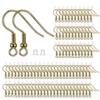 BEADNOVA Fish Hook Earring Hooks 150pcs Earring Findings with Earring Backs for Earring Supplies Earrings Making DIY (150pcs Copper Earring Hooks and 150pcs Earring Backs, Total 300pcs)