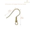 BEADNOVA Fish Hook Earring Hooks 150pcs Earring Findings with Earring Backs for Earring Supplies Earrings Making DIY (150pcs Copper Earring Hooks and 150pcs Earring Backs, Total 300pcs)