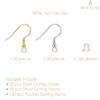 BEADNOVA Earring Hooks 300pcs Earring Kits with Rubber Earring Backs Earring Hook for Jewelry Making DIY Earring Supplies (300pcs Rose Gold Earring Hooks and 300pcs Earring Backs, Total 600pcs)