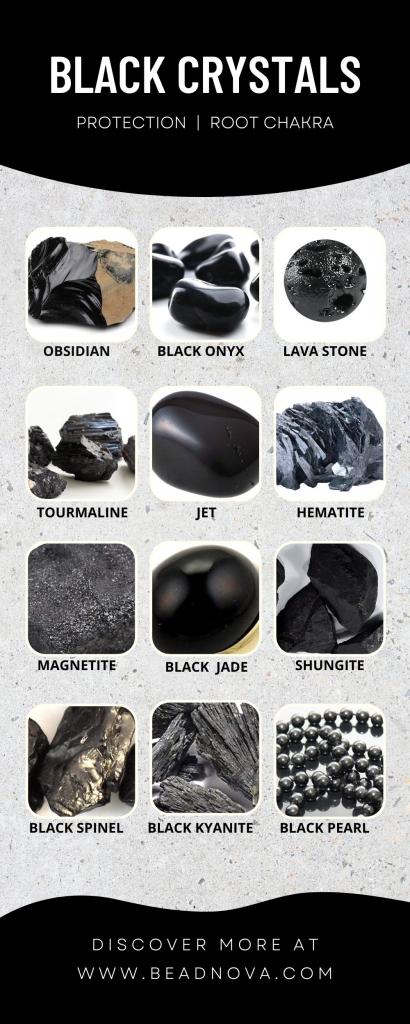 Black Crystals List: Names, Meaning, Healing, and Uses - Beadnova