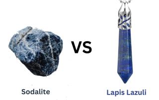 sodalite vs. lapis lazuli.