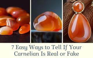 how to tell if carnelian is real